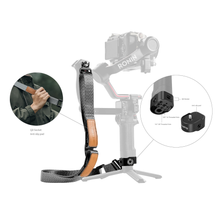 SmallRig 4118C - pasek naramienny/na ramię, redukujący wagę, do gimbali DJI - szczegóły